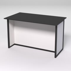 Стол для совещаний СС-42А СТРОНГ в стиле ЛОФТ, Черный и Белый