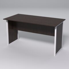 Стол для совещаний СС-43 СТРОНГ в стиле ЛОФТ, Дуб Венге + металлический каркас Белый