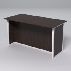 Стол для совещаний СС-43А СТРОНГ в стиле ЛОФТ, Дуб Венге + металлический каркас Белый