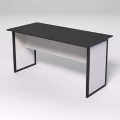 Стол для совещаний СС-44 СТРОНГ в стиле ЛОФТ, Черный и Белый