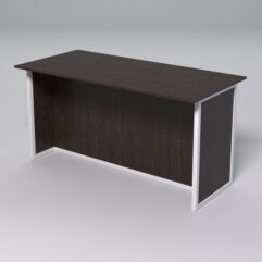 Стол для совещаний СС-44А СТРОНГ в стиле ЛОФТ, Дуб Венге + металлический каркас Белый