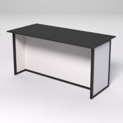 Стол для совещаний СС-44А СТРОНГ в стиле ЛОФТ, Черный и Белый