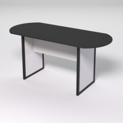 Стол для совещаний СС-46 СТРОНГ в стиле ЛОФТ, Черный и Белый