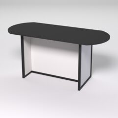 Стол для совещаний СС-46А СТРОНГ в стиле ЛОФТ, Черный и Белый