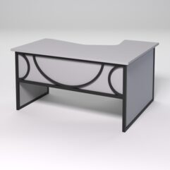 Стол эргономичный левосторонний НТ-040 СТРОНГ в стиле ЛОФТ декор №1, Серый