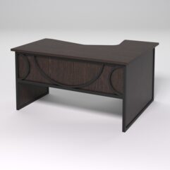 Стол эргономичный левосторонний НТ-040 СТРОНГ в стиле ЛОФТ декор №1, Дуб Венге