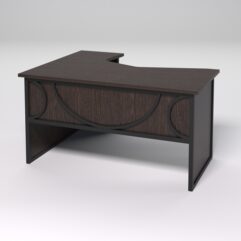 Стол эргономичный правосторонний НТ-040 СТРОНГ в стиле ЛОФТ декор №1, Дуб Венге