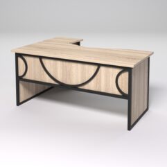 Стол эргономичный правосторонний НТ-060 СТРОНГ в стиле ЛОФТ декор №1, Дуб Сонома