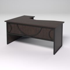 Стол эргономичный правосторонний НТ-060 СТРОНГ в стиле ЛОФТ декор №1, Дуб Венге