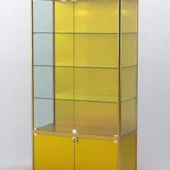 Витрина АЛПРО №1-500-1 (задняя стенка - ДВП), Золотой