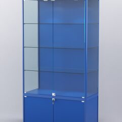 Витрина АЛПРО №1-500-1 (задняя стенка - ДВП), Синий