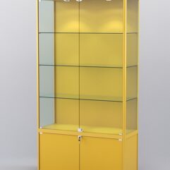 Витрина АЛПРО №1-400-1 (задняя стенка - ДВП), Желтый