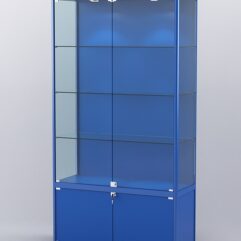 Витрина АЛПРО №1-400-1 (задняя стенка - ДВП), Синий