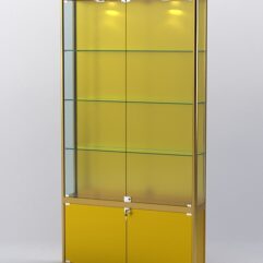 Витрина АЛПРО №1-200-1 (задняя стенка - ДВП), Золотой