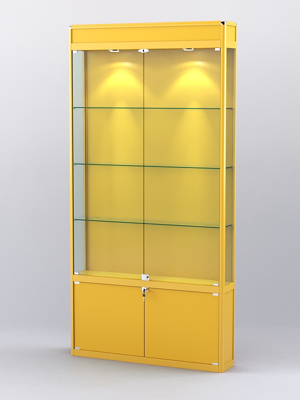 Витрина АЛПРО №1-200-1 (задняя стенка - ДВП), Желтый