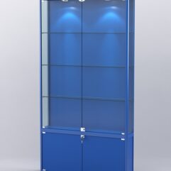 Витрина АЛПРО №1-200-1 (задняя стенка - ДВП), Синий