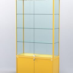 Витрина АЛПРО №1-400-2 (задняя стенка - стекло), Желтый
