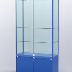 Витрина АЛПРО №1-400-2 (задняя стенка - стекло), Синий