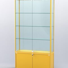 Витрина АЛПРО №1-300-2 (задняя стенка - стекло), Желтый
