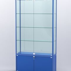 Витрина АЛПРО №1-300-2 (задняя стенка - стекло), Синий