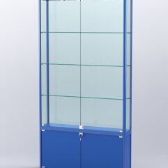 Витрина АЛПРО №1-200-2 (задняя стенка - стекло), Синий