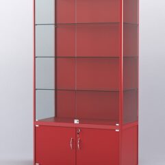 Витрина АЛПРО №2-500-1 (задняя стенка - ДВП), Красный