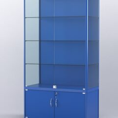 Витрина АЛПРО №2-500-1 (задняя стенка - ДВП), Синий
