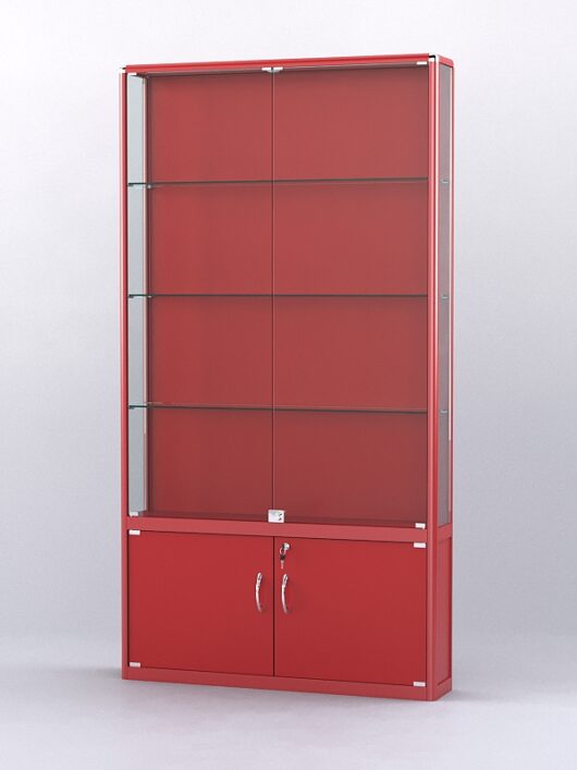 Витрина АЛПРО №2-200-1 (задняя стенка - ДВП), Красный