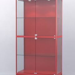 Витрина АЛПРО №3-500-1 (задняя стенка - ДВП), Красный