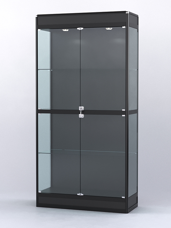 Витрина АЛПРО №3-400-1 (задняя стенка - ДВП), Черный