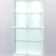 Витрина АЛПРО №3-200-1 (задняя стенка - ДВП), Белый