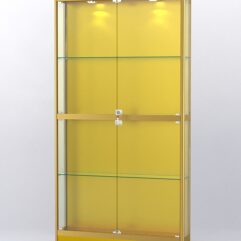 Витрина АЛПРО №3-200-1 (задняя стенка - ДВП), Золотой