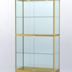 Витрина АЛПРО №3-500-2 (задняя стенка - стекло), Золотой