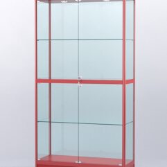 Витрина АЛПРО №3-400-2 (задняя стенка - стекло), Красный