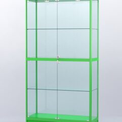 Витрина АЛПРО №3-400-2 (задняя стенка - стекло), Зеленый