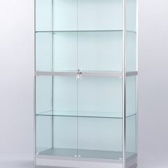 Витрина АЛПРО №4-500-1 (задняя стенка - ДВП), Серебрянный