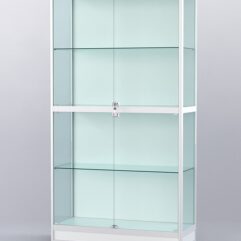 Витрина АЛПРО №4-400-1 (задняя стенка - ДВП), Белый