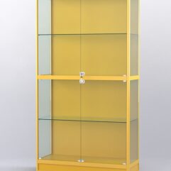 Витрина АЛПРО №4-400-1 (задняя стенка - ДВП), Желтый