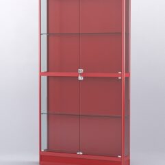 Витрина АЛПРО №4-200-1 (задняя стенка - ДВП), Красный
