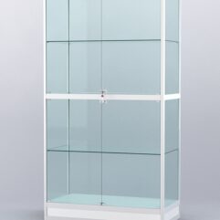 Витрина АЛПРО №4-500-2 (задняя стенка - стекло), Белый