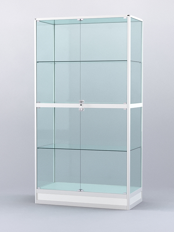 Витрина АЛПРО №4-500-2 (задняя стенка - стекло), Белый