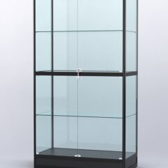 Витрина АЛПРО №4-500-2 (задняя стенка - стекло), Черный