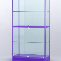 Витрина АЛПРО №4-500-2 (задняя стенка - стекло), Фиолетовый