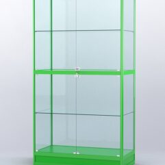 Витрина АЛПРО №4-500-2 (задняя стенка - стекло), Зеленый