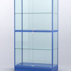 Витрина АЛПРО №4-500-2 (задняя стенка - стекло), Синий