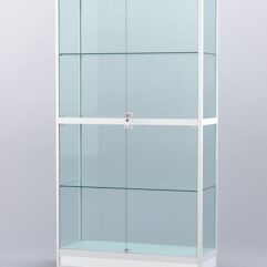 Витрина АЛПРО №4-400-2 (задняя стенка - стекло), Белый