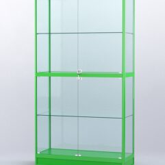 Витрина АЛПРО №4-400-2 (задняя стенка - стекло), Зеленый