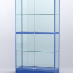 Витрина АЛПРО №4-400-2 (задняя стенка - стекло), Синий