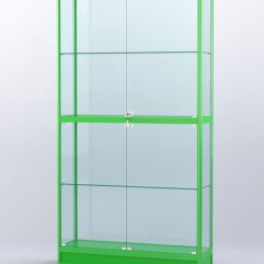 Витрина АЛПРО №4-300-2 (задняя стенка - стекло), Зеленый