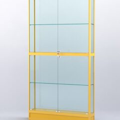 Витрина АЛПРО №4-200-2 (задняя стенка - стекло), Желтый